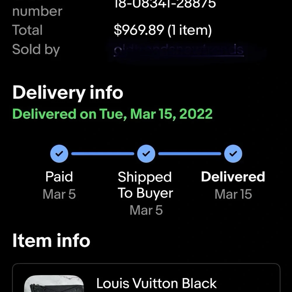 Louis Vuitton Black Monogram Leather Clutch - Picture 4 of 16